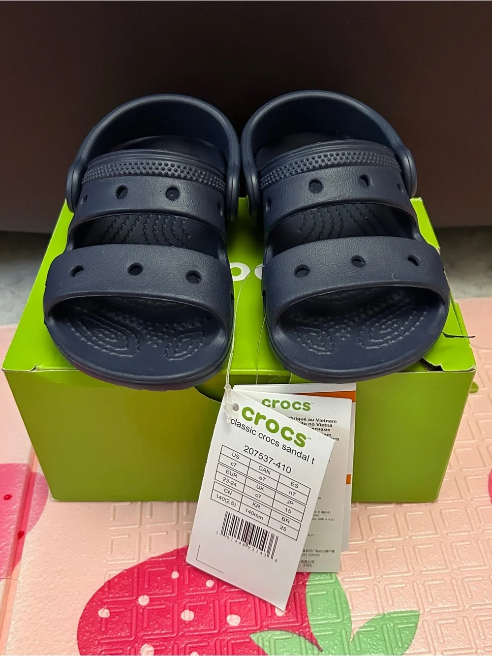 Crocs Classic Crocs Sandal Toddler Navy Blue C7 BRAND NEW